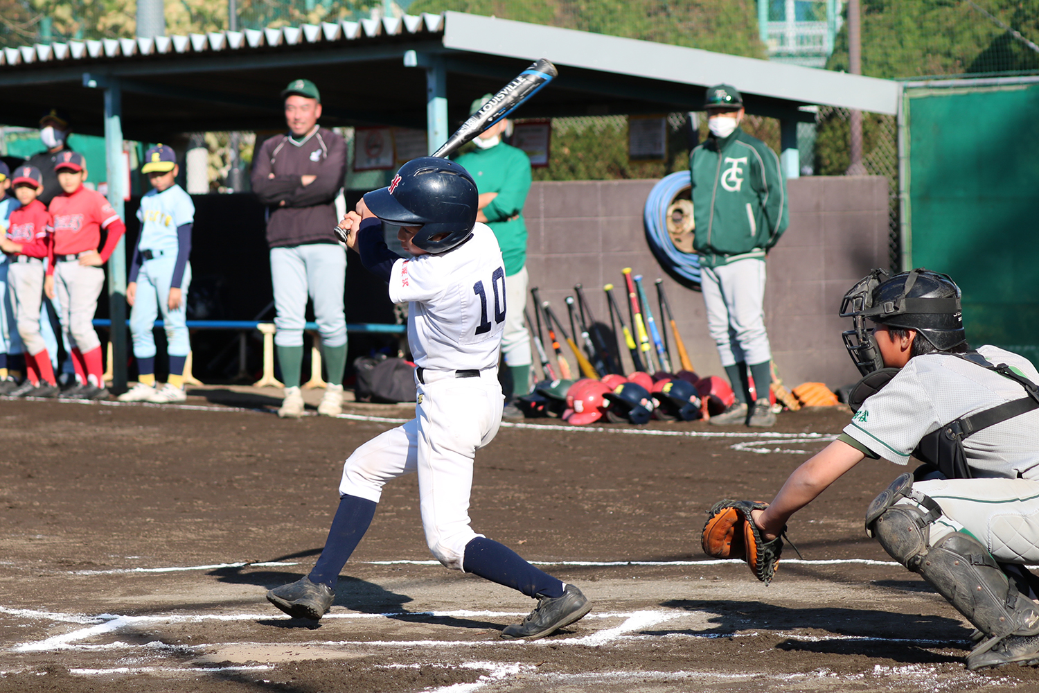 親睦リーグ戦のひとこま