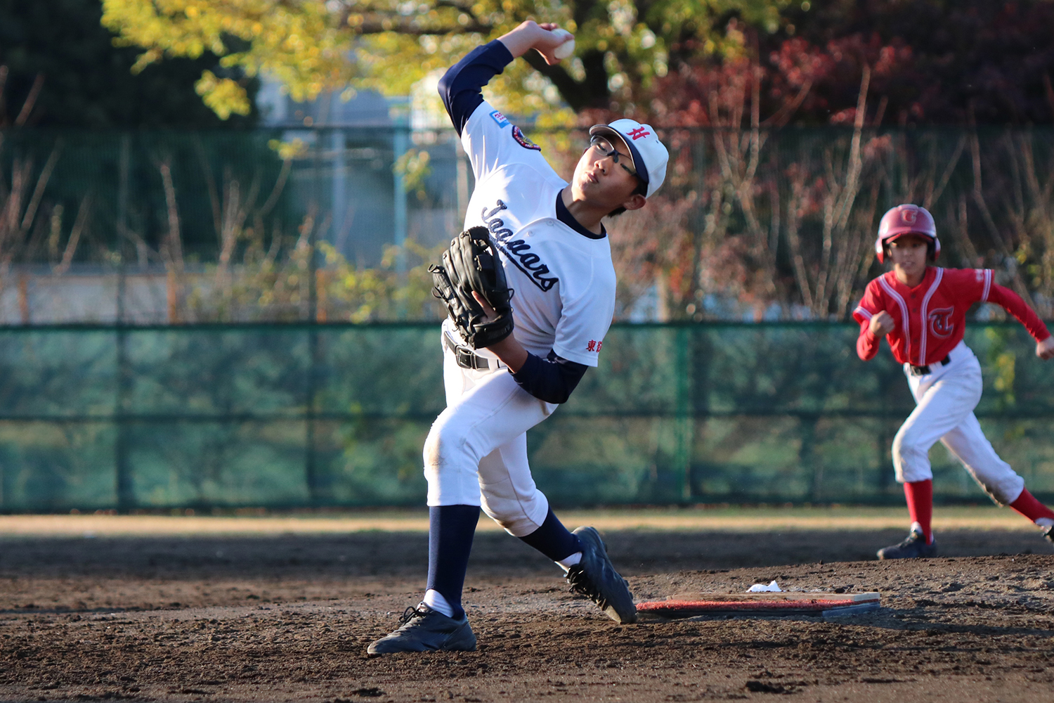 親睦リーグ戦のひとこま