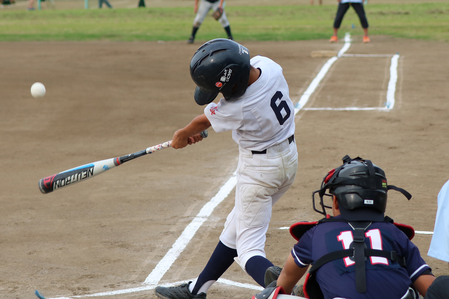 親睦リーグ戦のひとこま