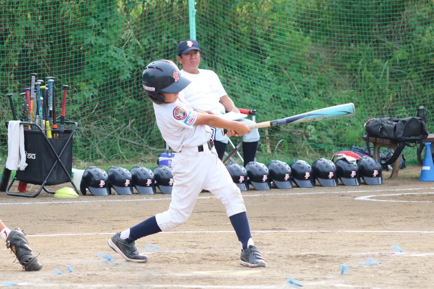 親睦リーグ戦のひとこま