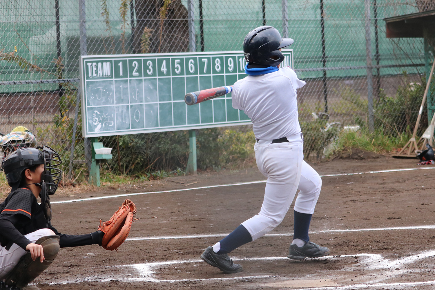 練習試合でのひとこま