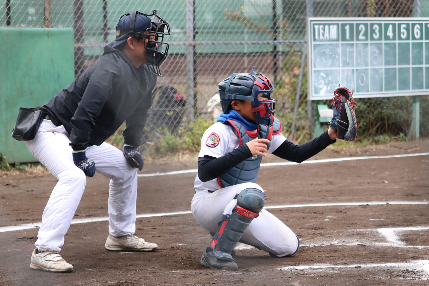 練習試合でのひとこま