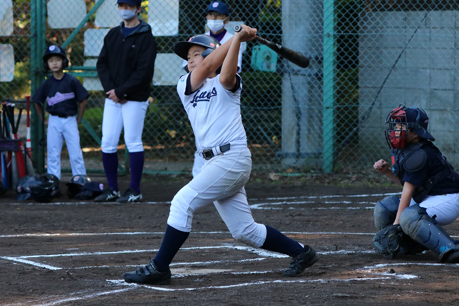親睦リーグ戦のひとこま