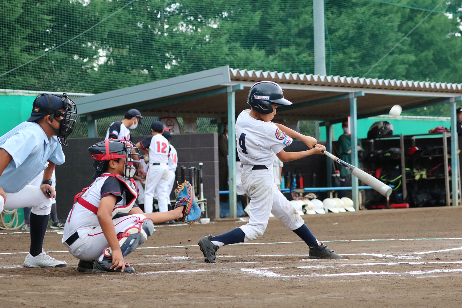 親睦リーグ戦のひとこま