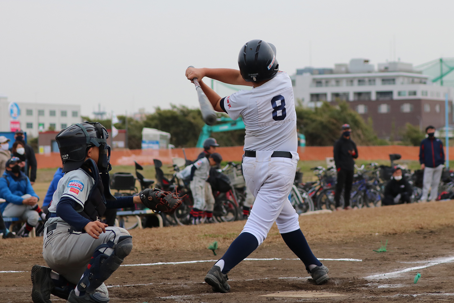 親睦リーグ戦のひとこま