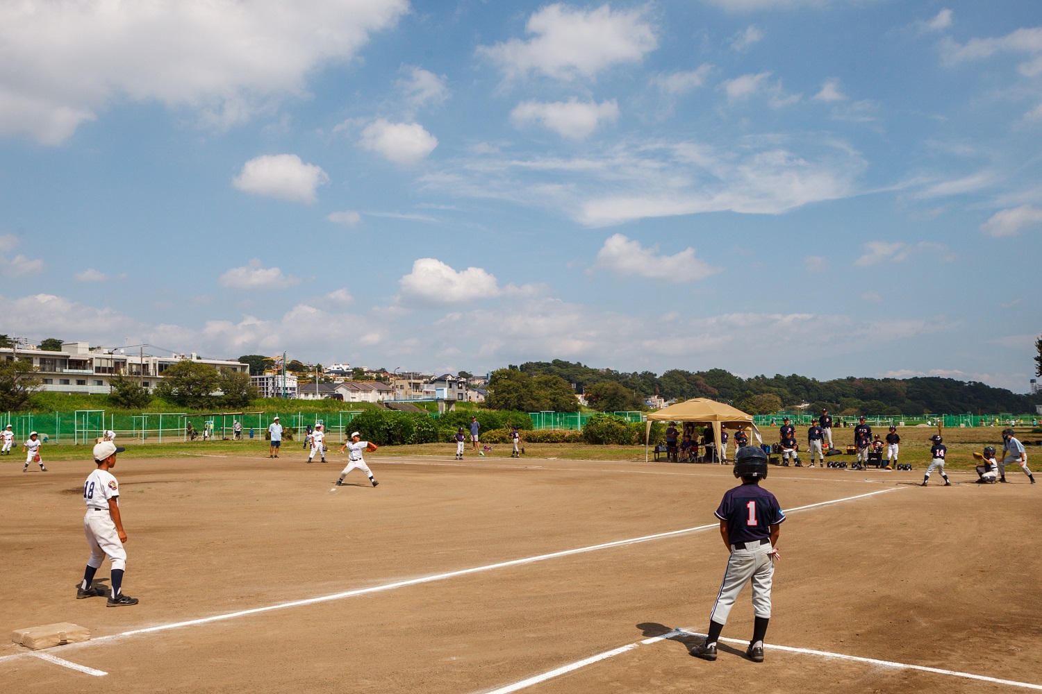 親睦リーグ試合でのひとこま