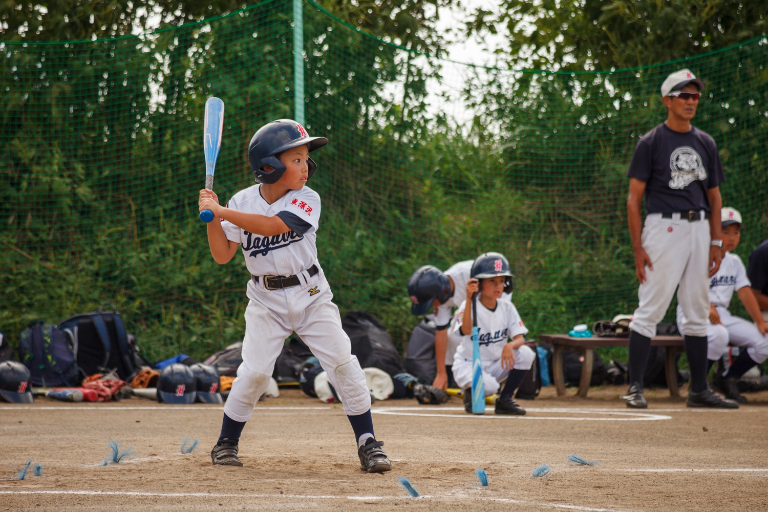 親睦リーグ試合でのひとこま