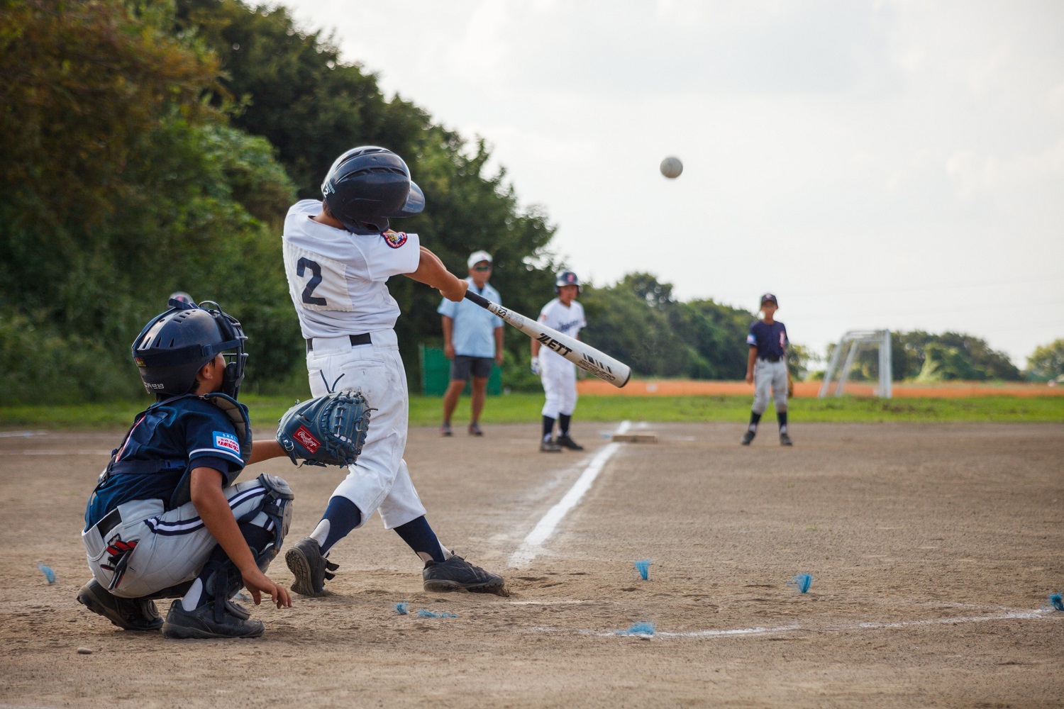 親睦リーグ試合でのひとこま