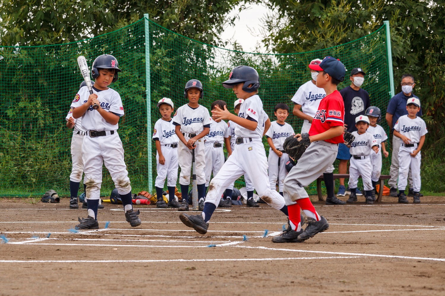 親睦リーグ試合でのひとこま
