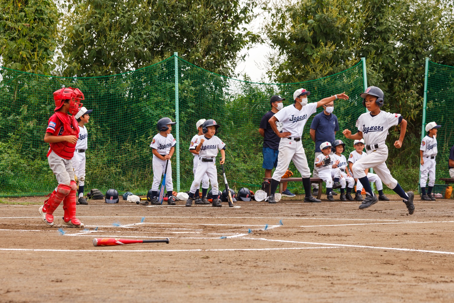 親睦リーグ試合でのひとこま