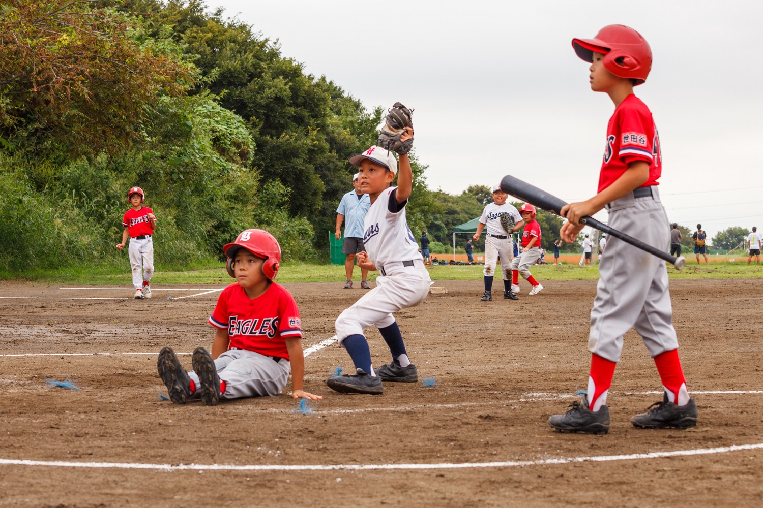 親睦リーグ試合でのひとこま