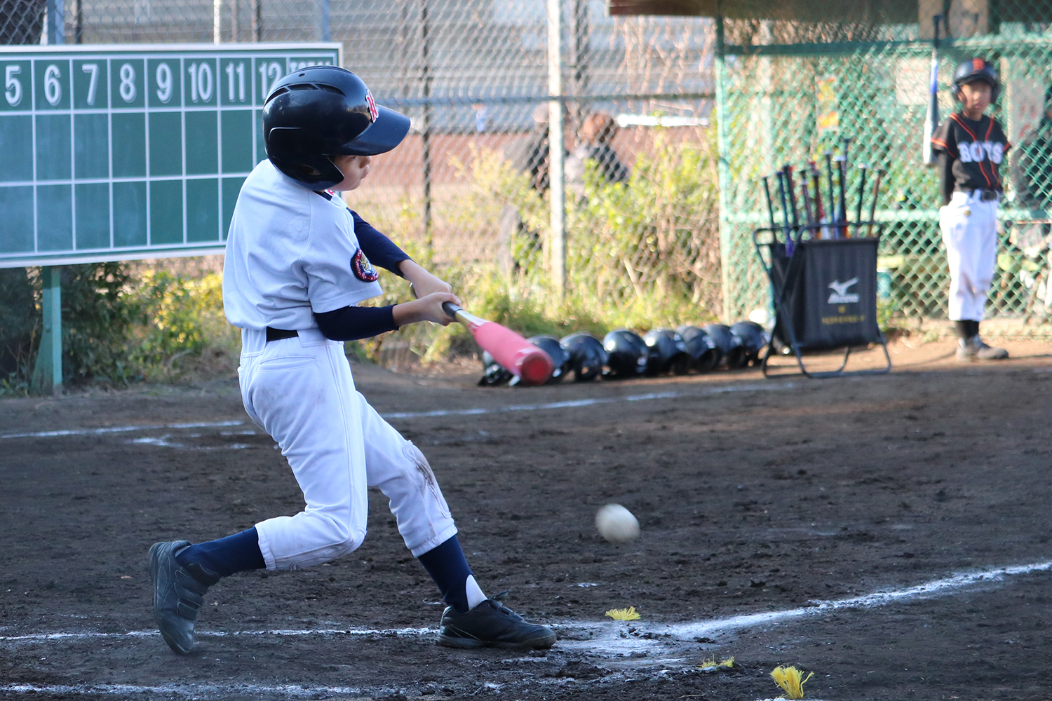 練習試合でのひとこま