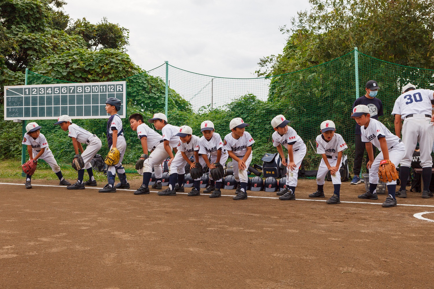 親睦リーグ試合でのひとこま