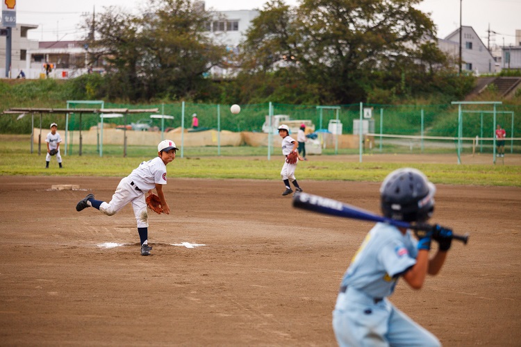 親睦リーグ試合でのひとこま