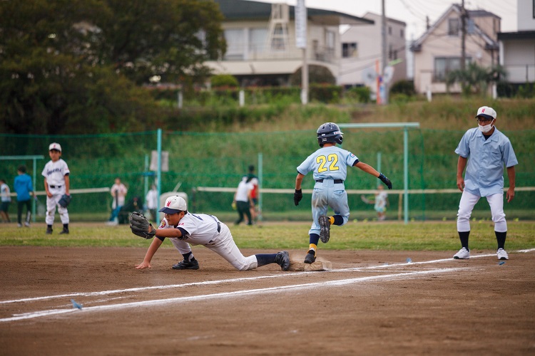 親睦リーグ試合でのひとこま