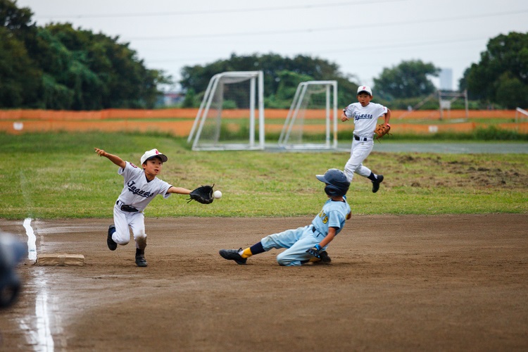 親睦リーグ試合でのひとこま