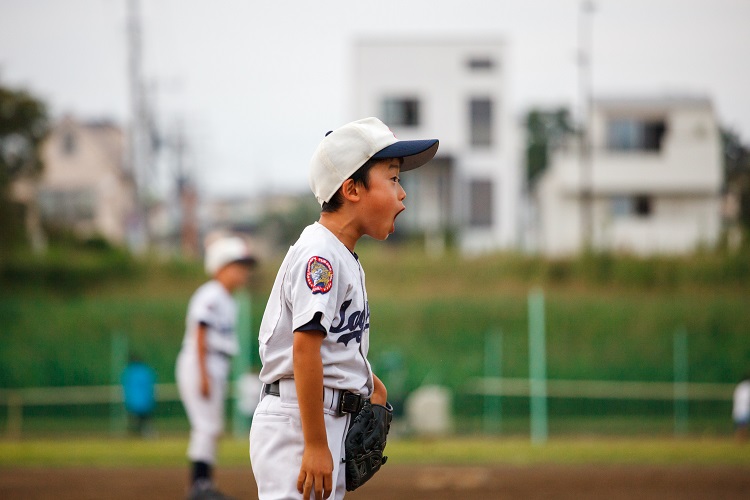 親睦リーグ試合でのひとこま