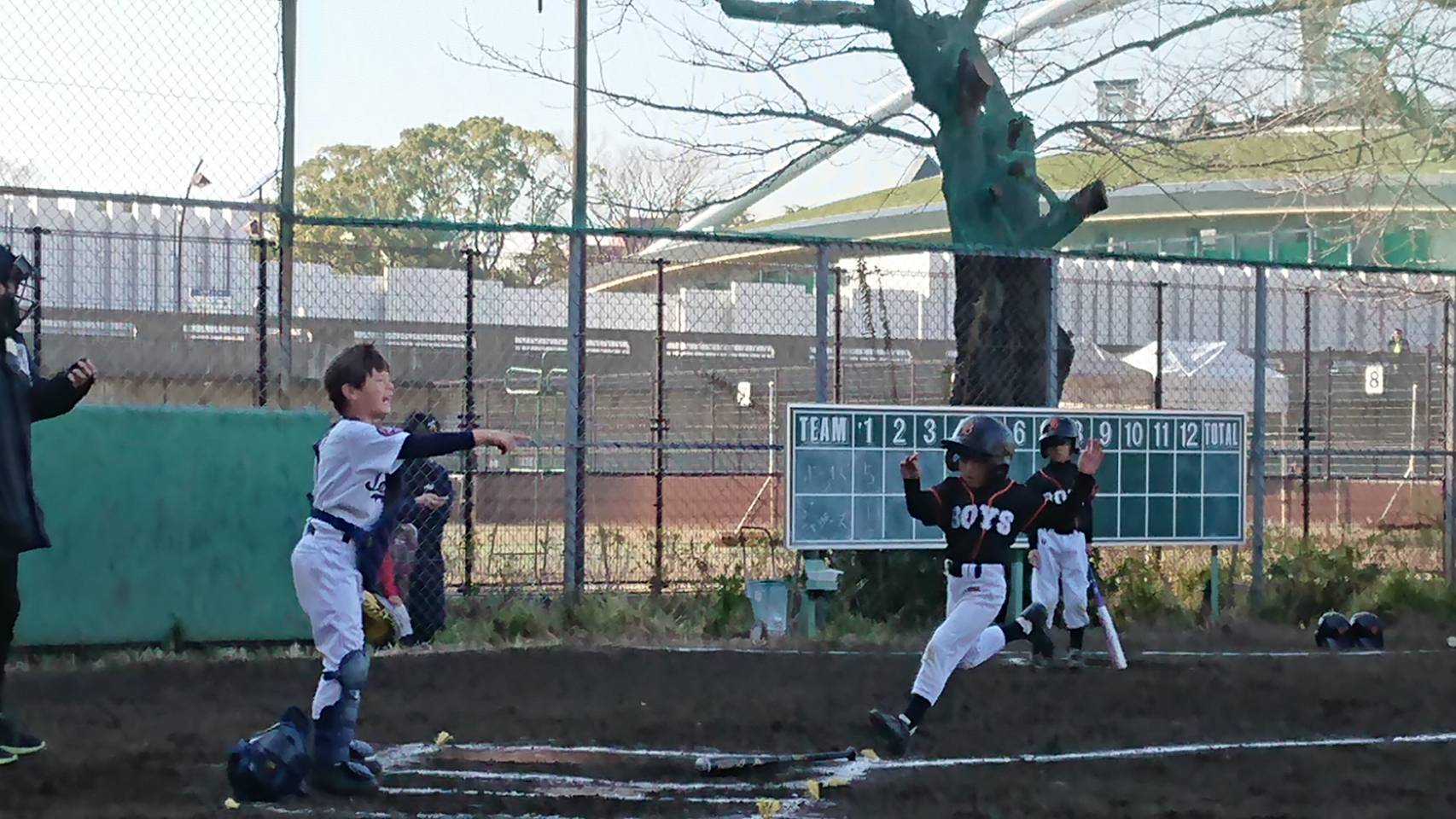 練習試合でのひとこま