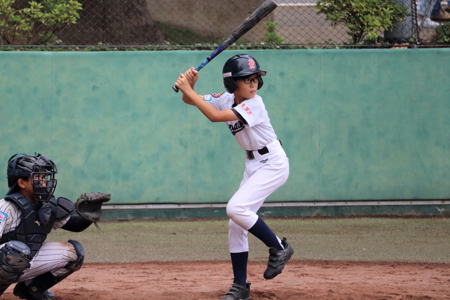 親睦リーグ戦のひとこま