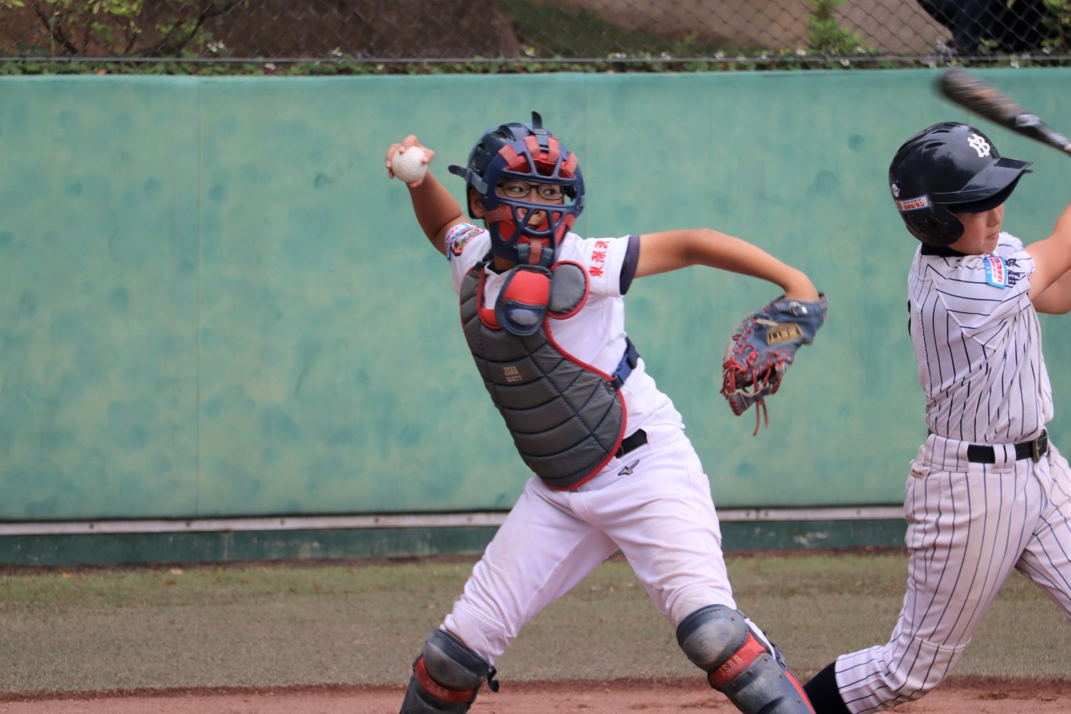 親睦リーグ戦のひとこま