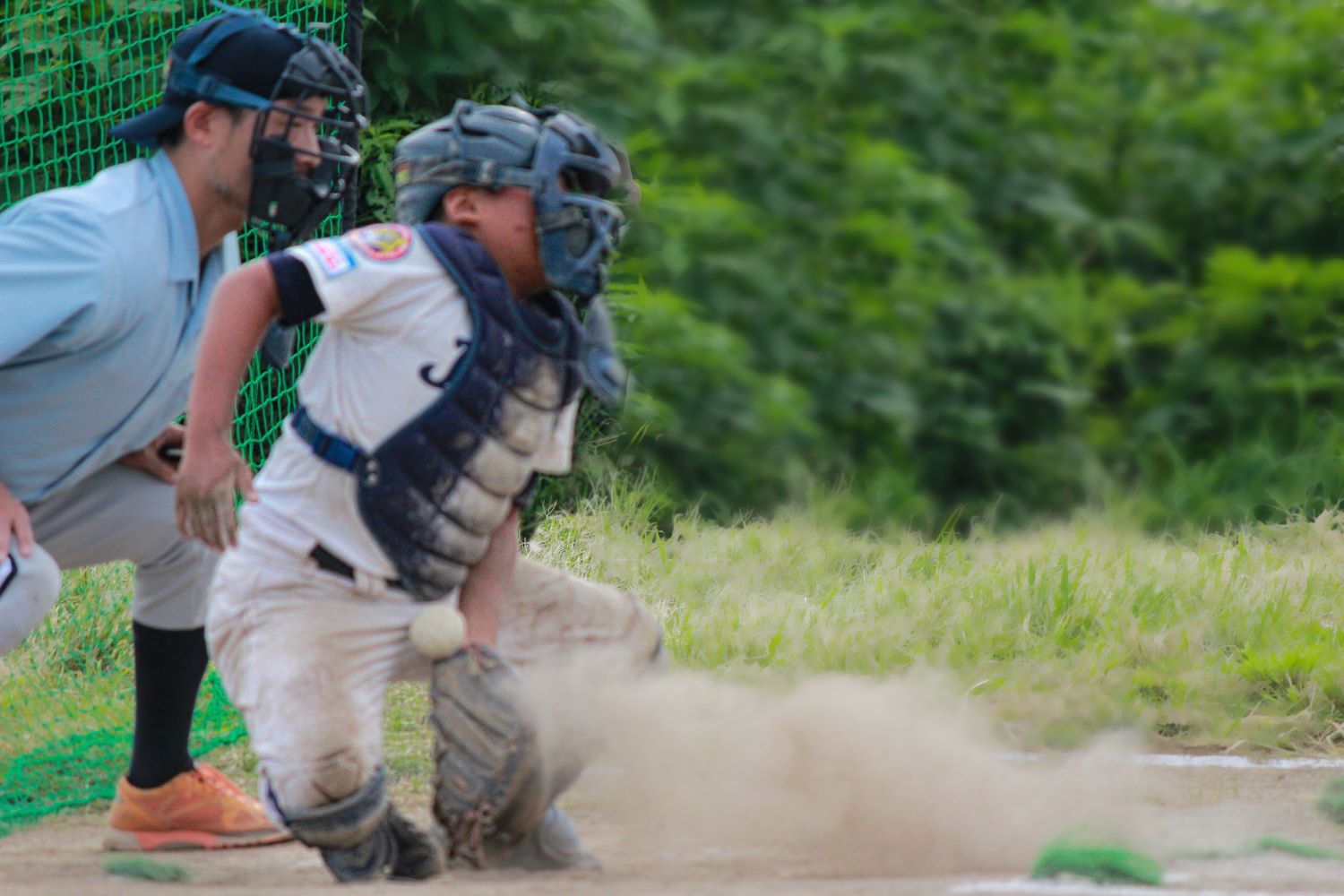 親睦リーグ戦のひとこま