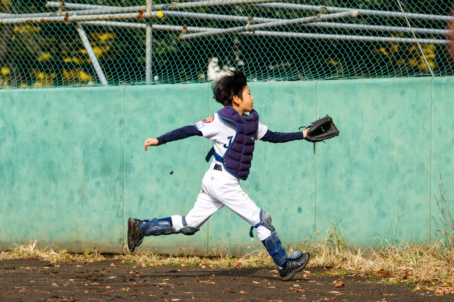 親睦リーグ戦のひとこま
